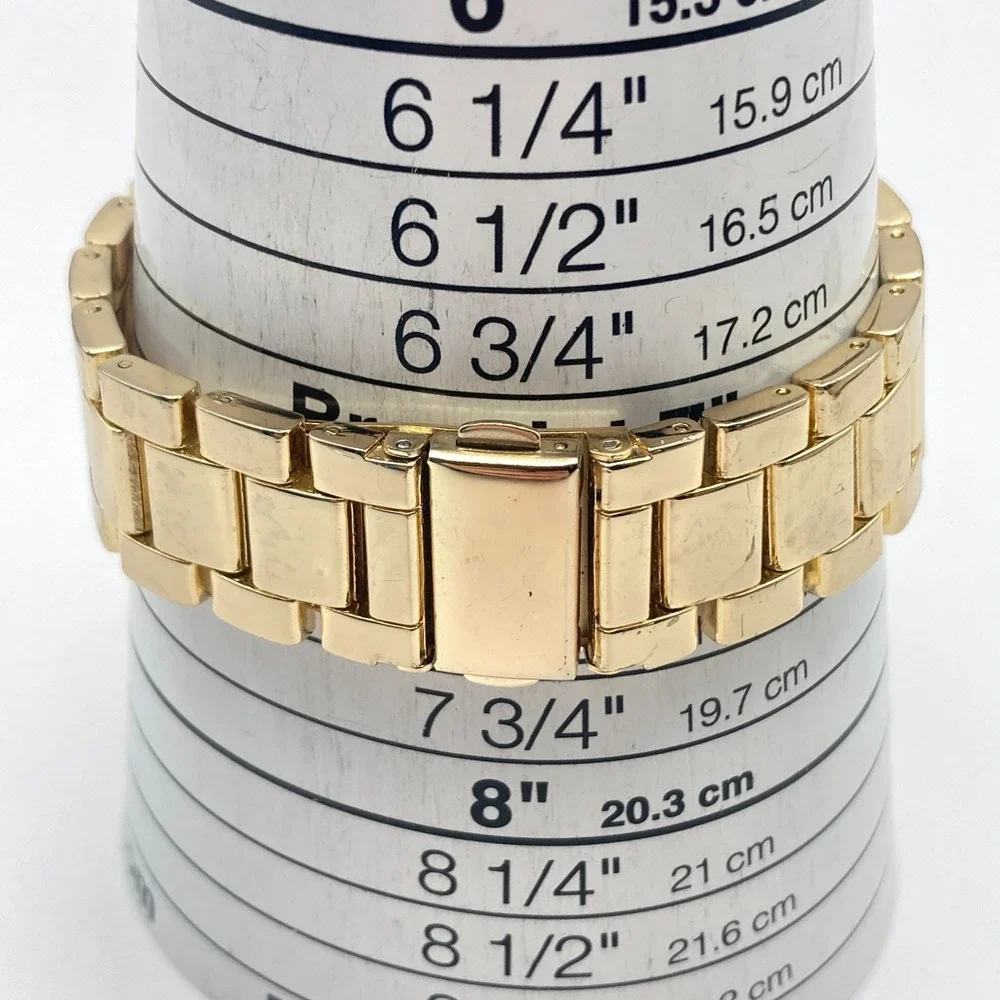Valletta Women's Watch 35mm Leopard Print Gold Tone Crystals New Battery 7.5